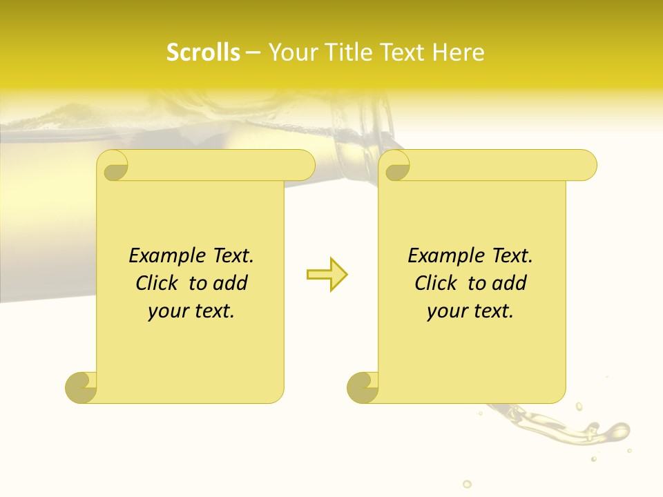 Isolated Oil Ingredient PowerPoint Template
