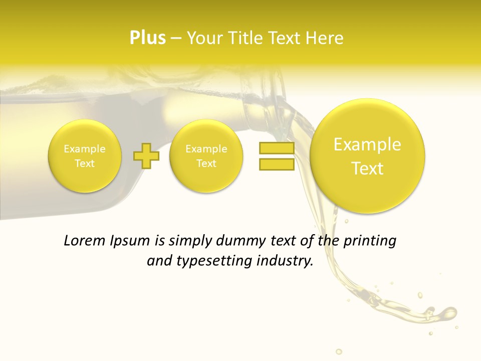 Isolated Oil Ingredient PowerPoint Template