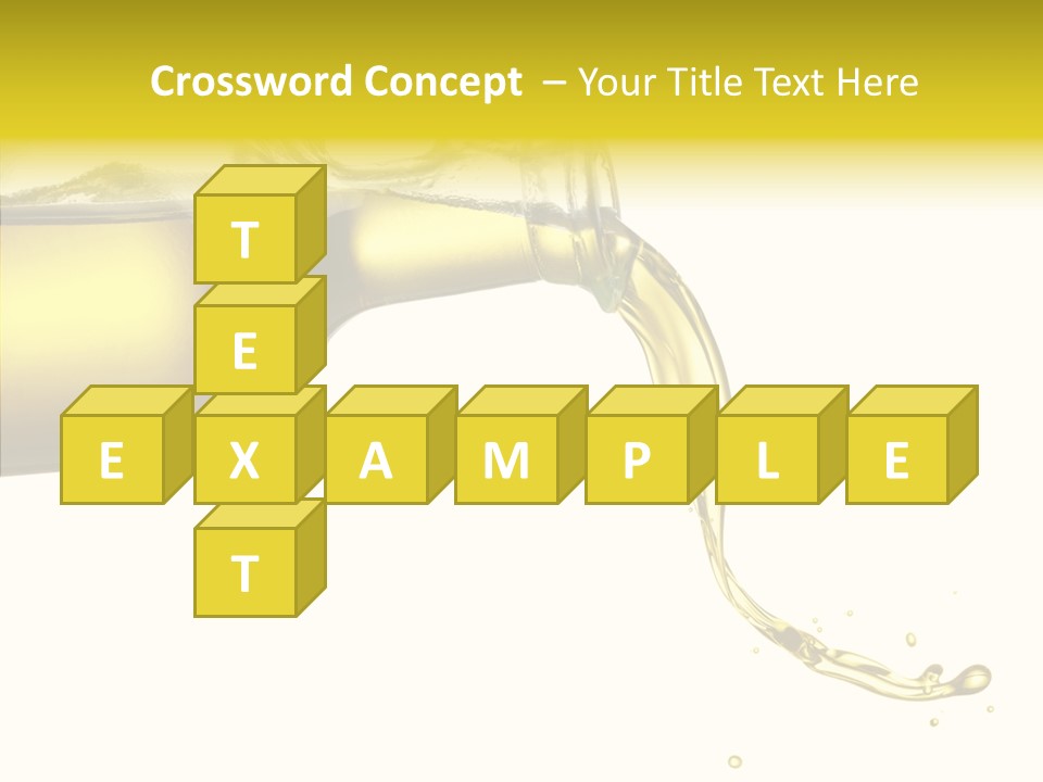 Isolated Oil Ingredient PowerPoint Template