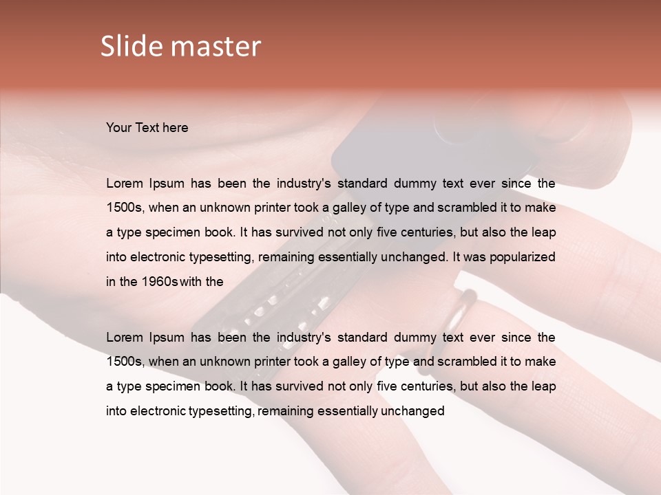 Man Success Door PowerPoint Template