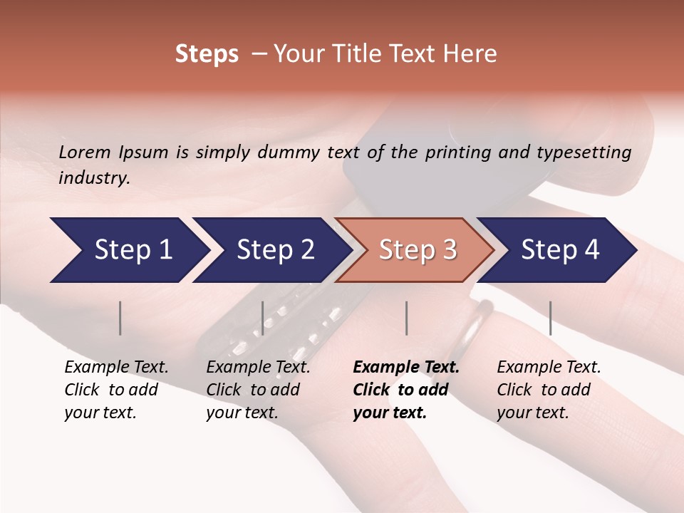 Man Success Door PowerPoint Template