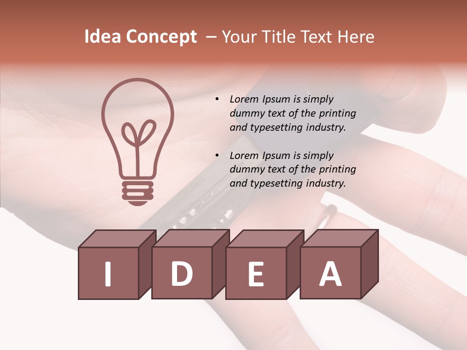 Man Success Door PowerPoint Template