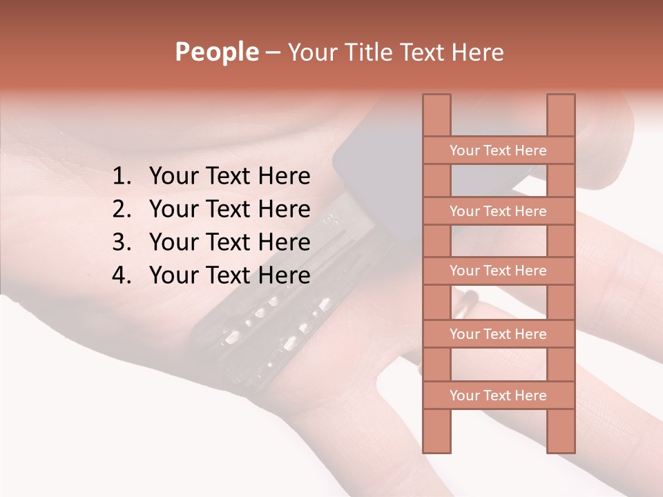 Man Success Door PowerPoint Template