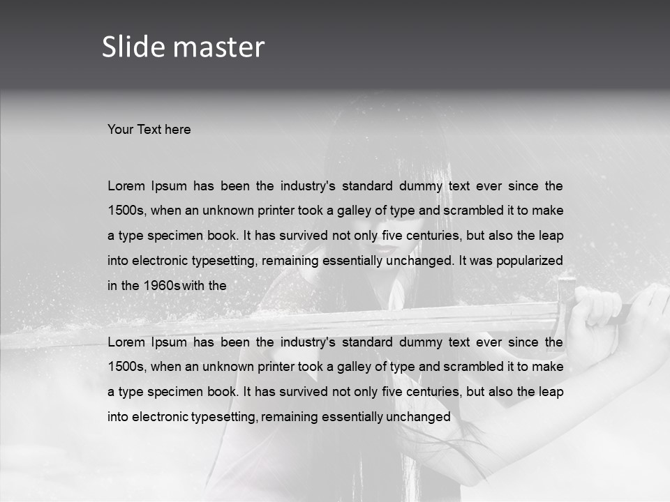 Splashes Serious Weapon PowerPoint Template