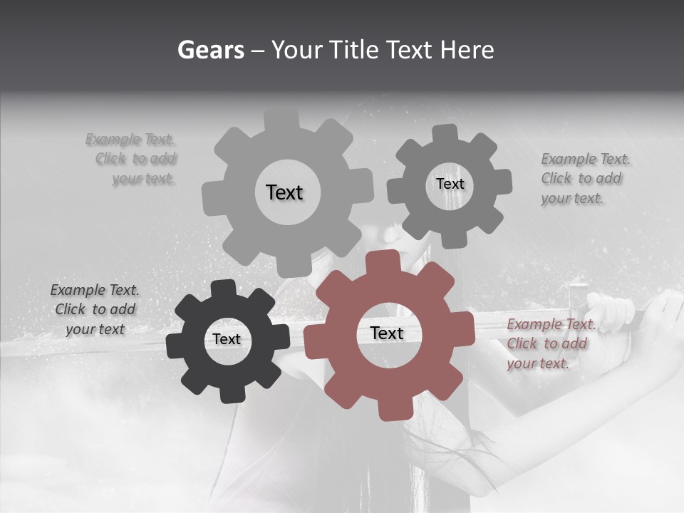 Splashes Serious Weapon PowerPoint Template