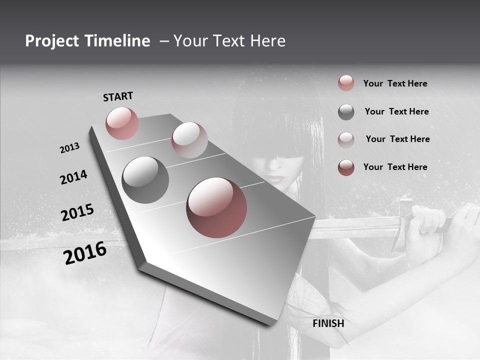 Splashes Serious Weapon PowerPoint Template