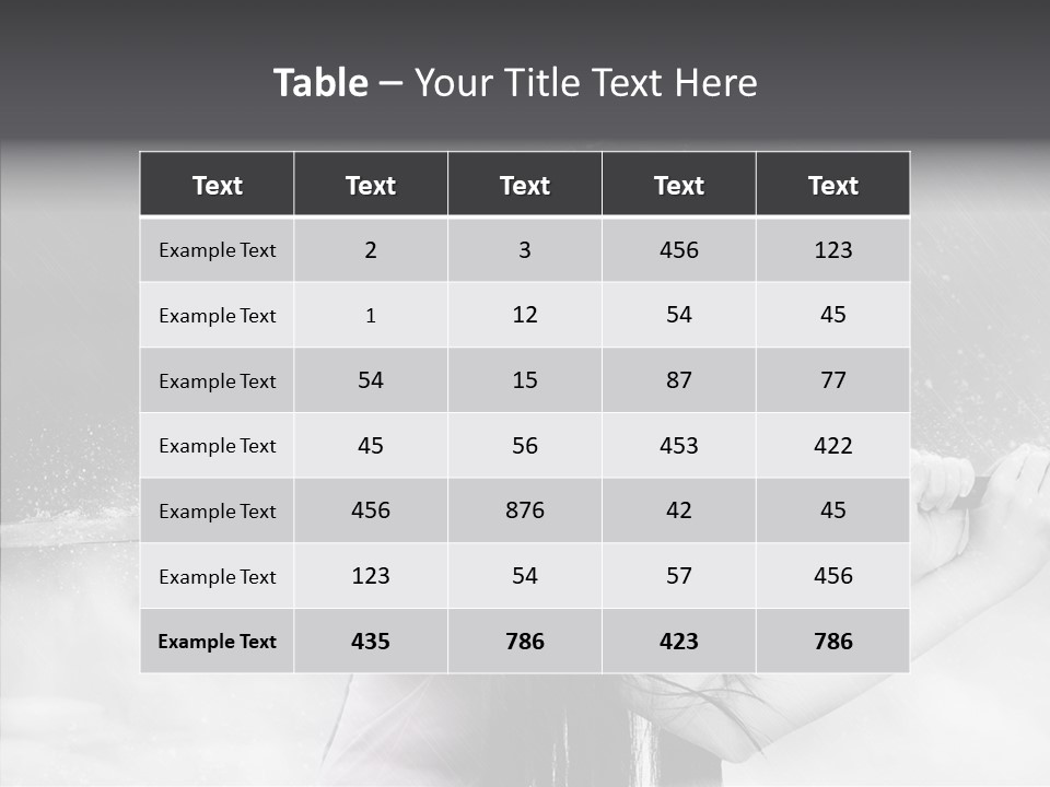 Splashes Serious Weapon PowerPoint Template