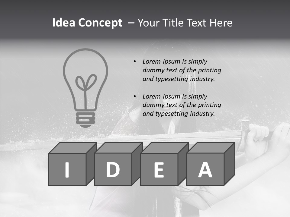 Splashes Serious Weapon PowerPoint Template