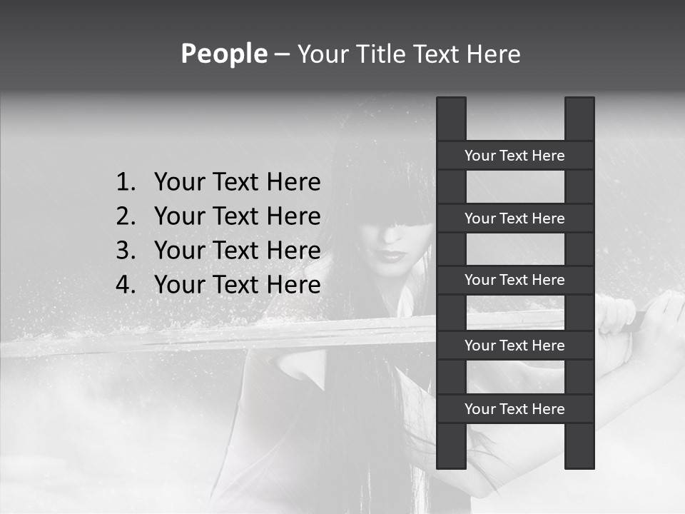 Splashes Serious Weapon PowerPoint Template