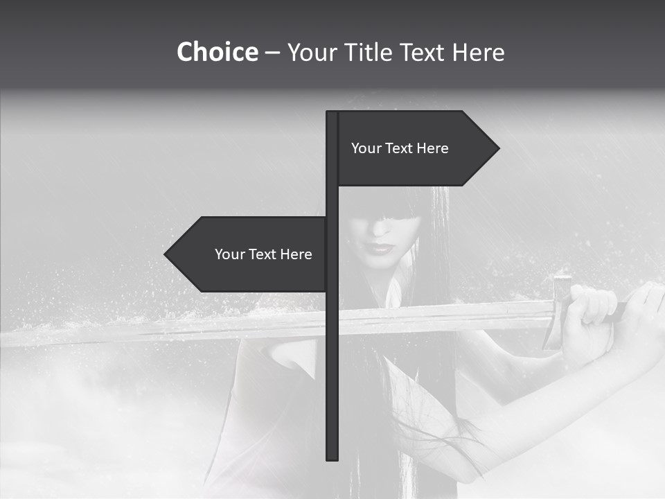 Splashes Serious Weapon PowerPoint Template