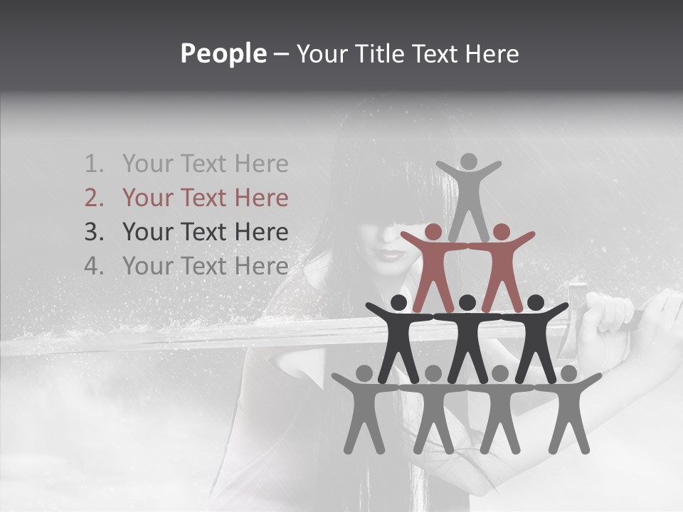 Splashes Serious Weapon PowerPoint Template