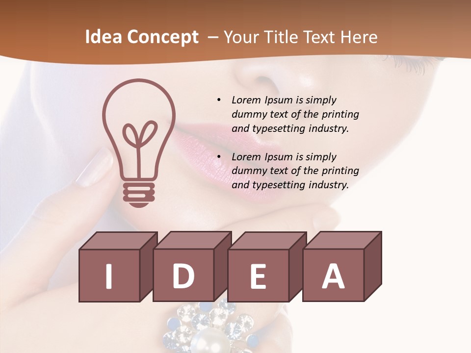 Room Chair Happy PowerPoint Template