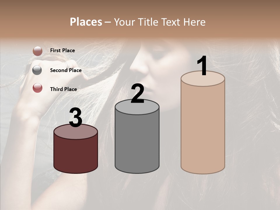 Beauty Horizontal Model PowerPoint Template