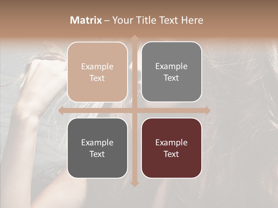 Beauty Horizontal Model PowerPoint Template