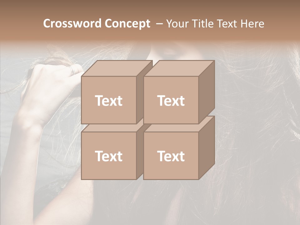 Beauty Horizontal Model PowerPoint Template