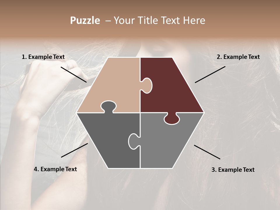 Beauty Horizontal Model PowerPoint Template