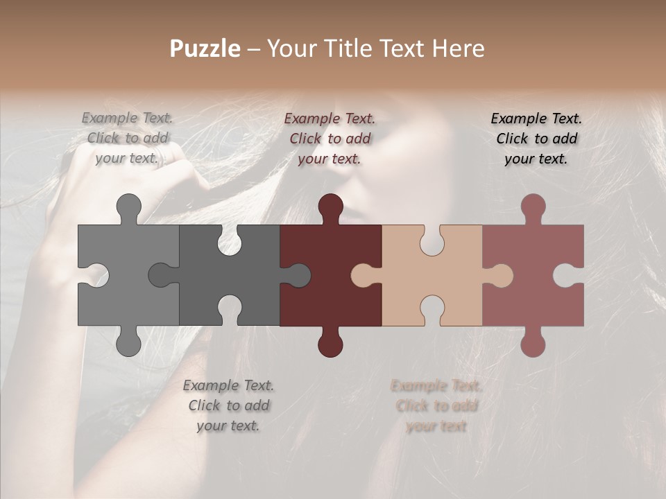 Beauty Horizontal Model PowerPoint Template