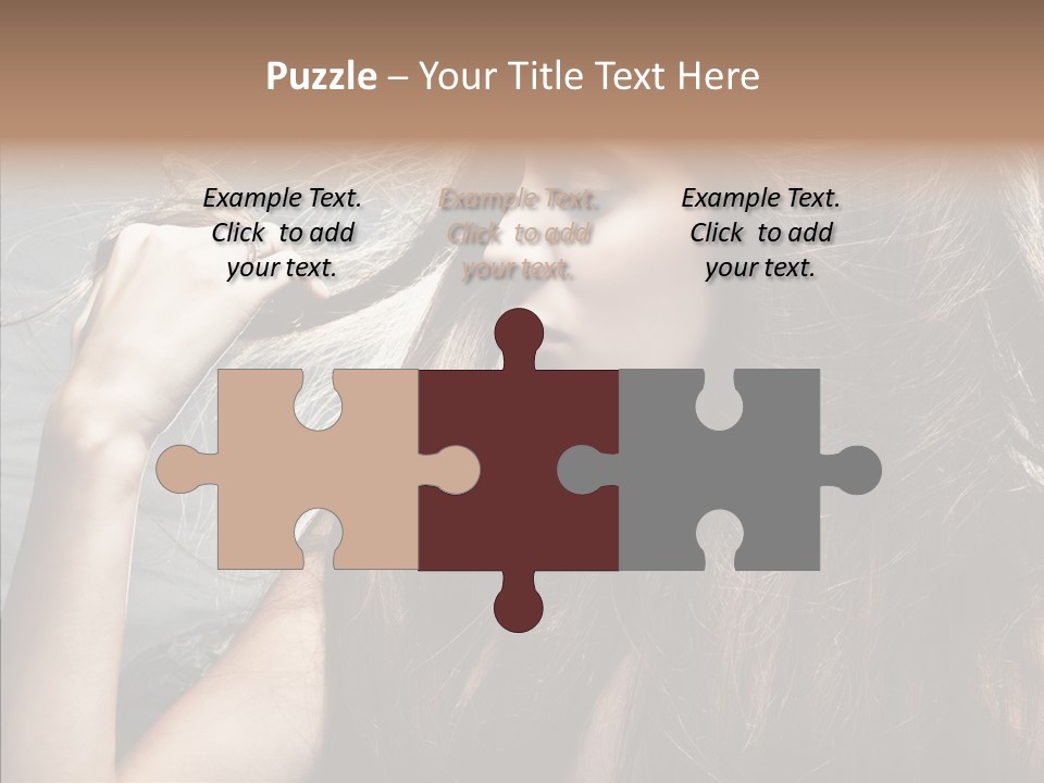 Beauty Horizontal Model PowerPoint Template