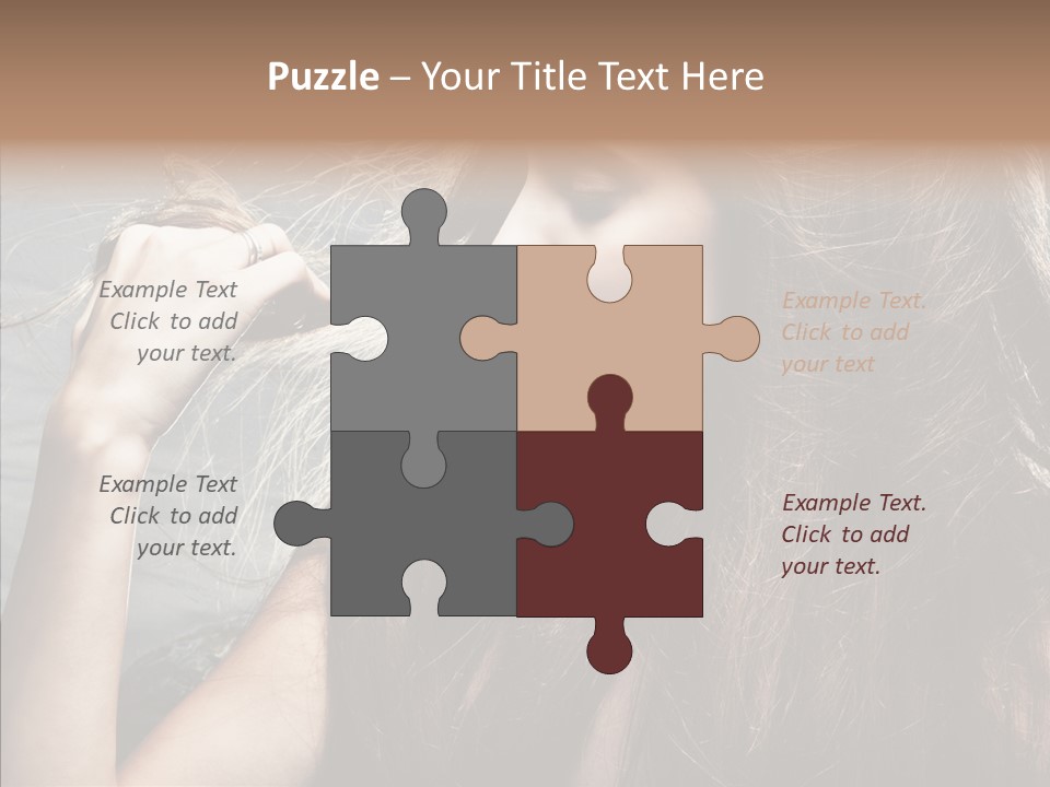 Beauty Horizontal Model PowerPoint Template
