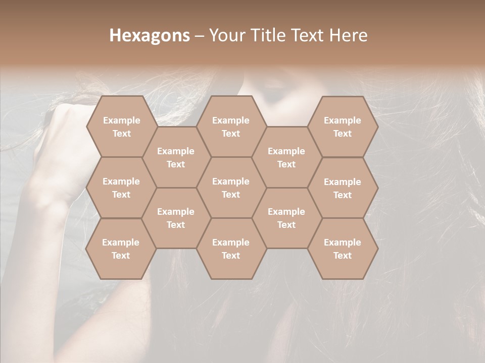 Beauty Horizontal Model PowerPoint Template