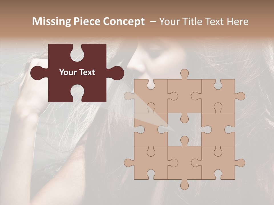 Beauty Horizontal Model PowerPoint Template