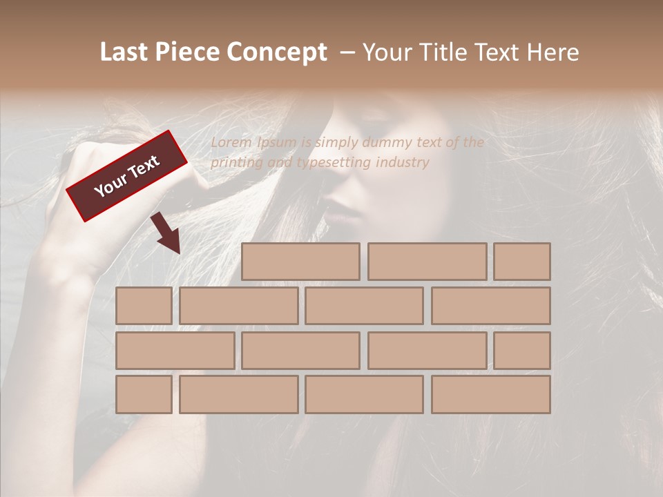 Beauty Horizontal Model PowerPoint Template