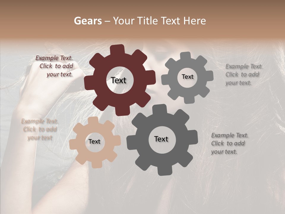 Beauty Horizontal Model PowerPoint Template