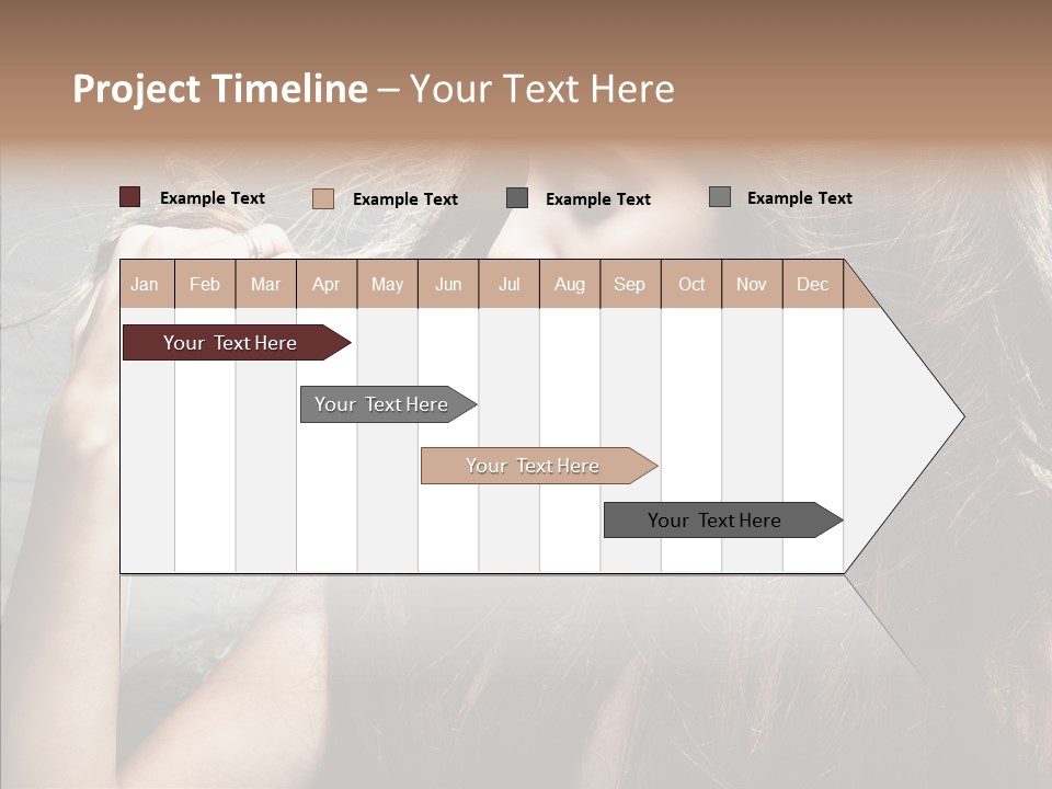 Beauty Horizontal Model PowerPoint Template