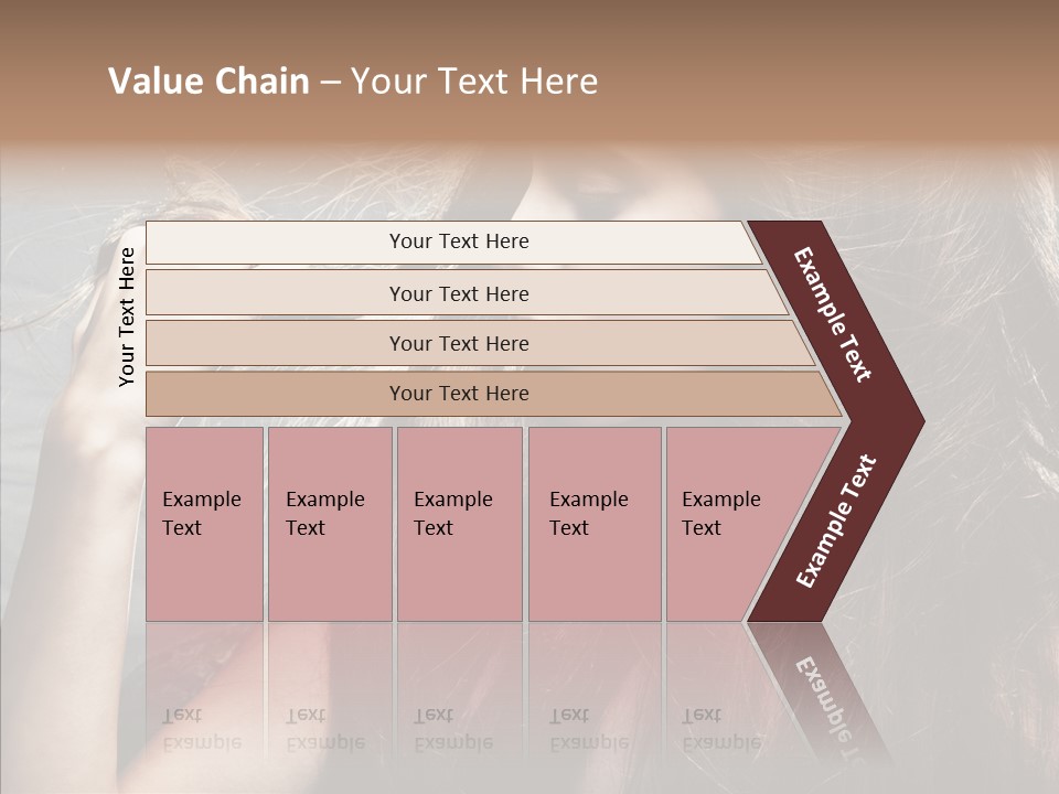 Beauty Horizontal Model PowerPoint Template