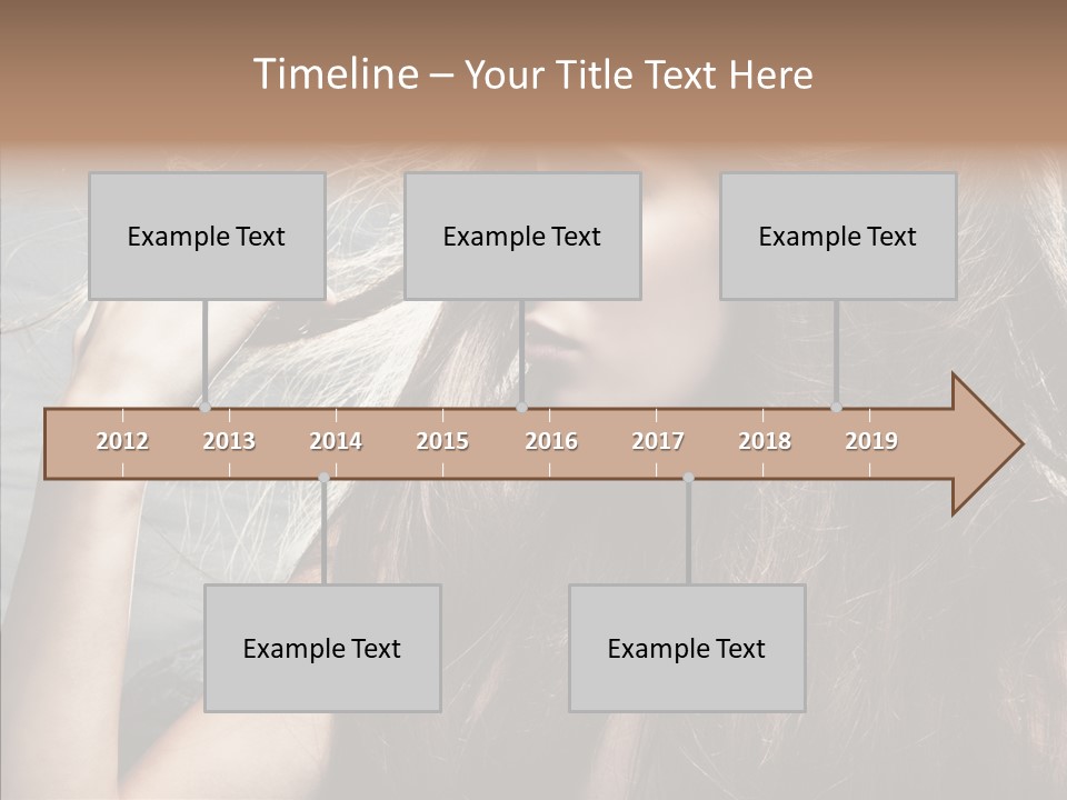 Beauty Horizontal Model PowerPoint Template
