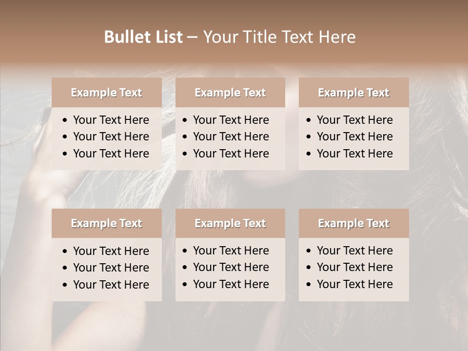 Beauty Horizontal Model PowerPoint Template