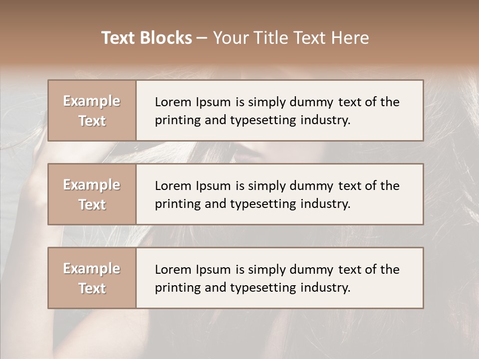 Beauty Horizontal Model PowerPoint Template