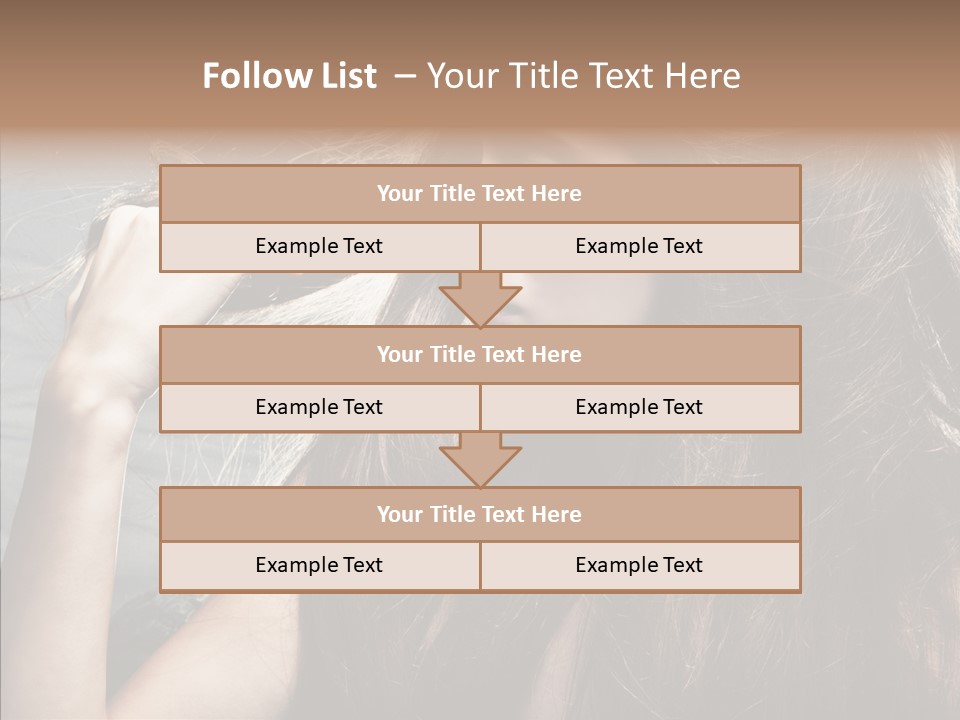 Beauty Horizontal Model PowerPoint Template