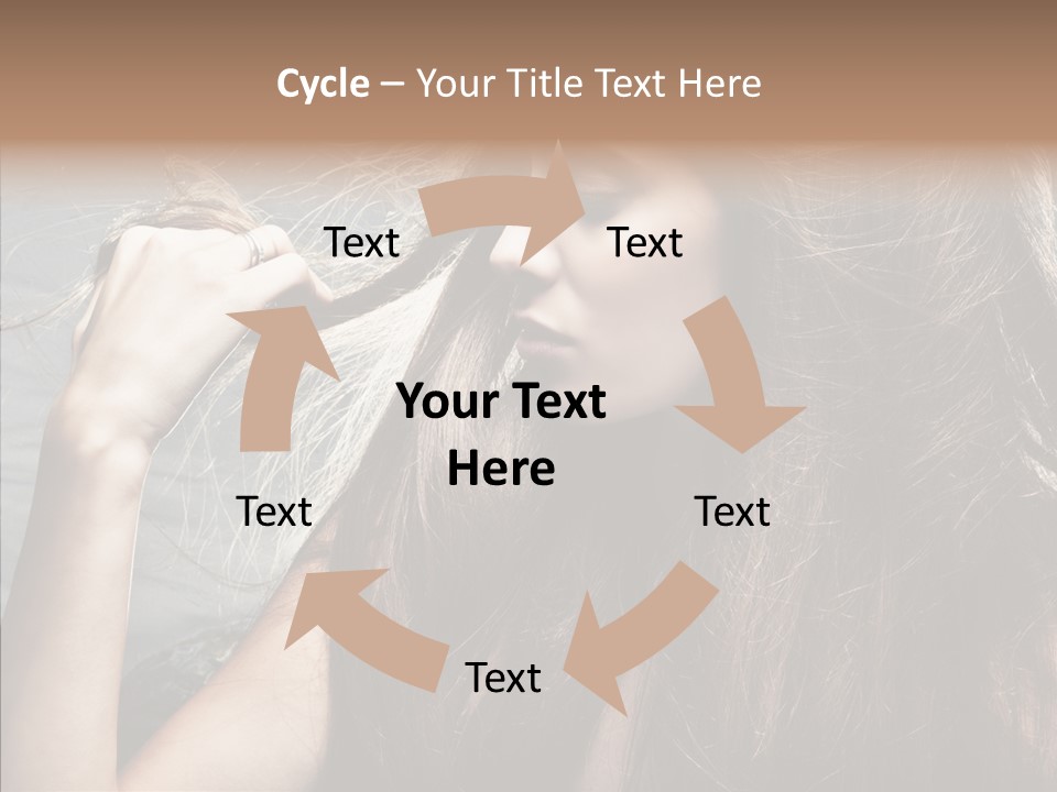 Beauty Horizontal Model PowerPoint Template