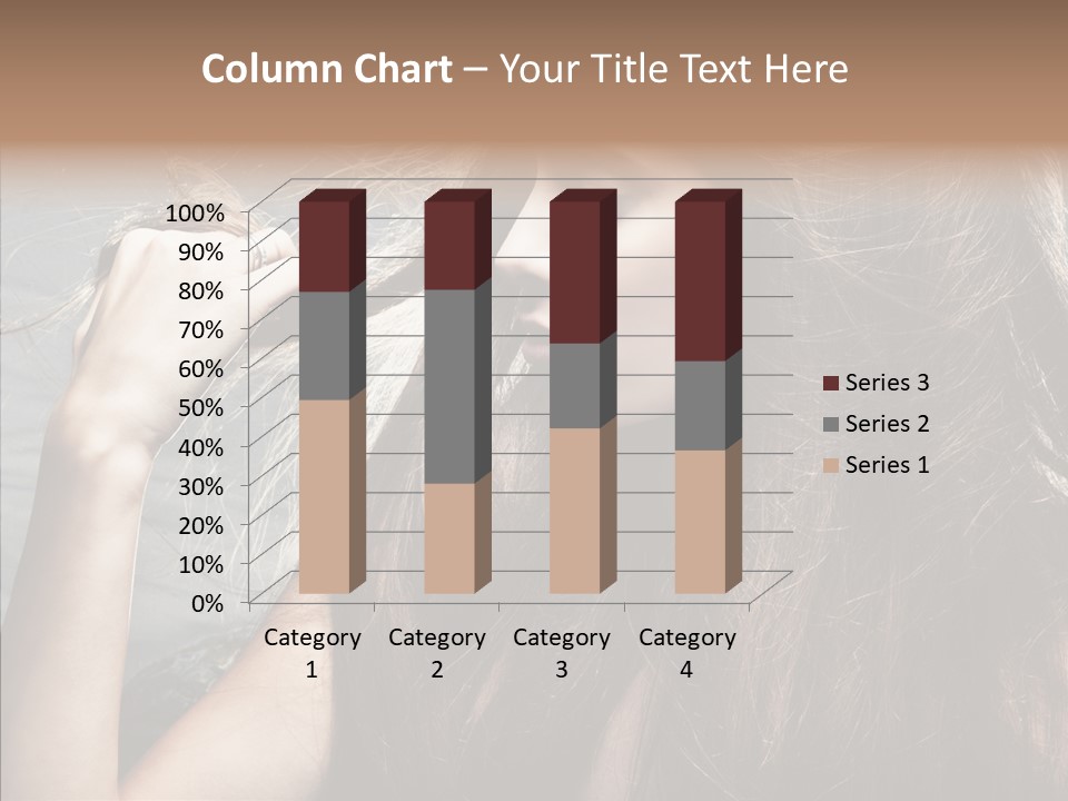 Beauty Horizontal Model PowerPoint Template