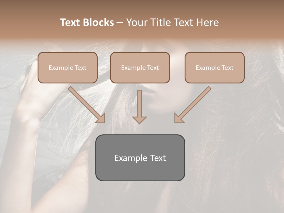 Beauty Horizontal Model PowerPoint Template