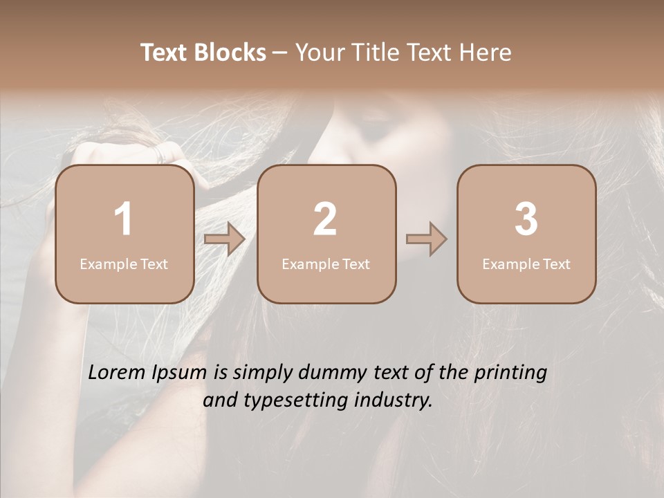 Beauty Horizontal Model PowerPoint Template