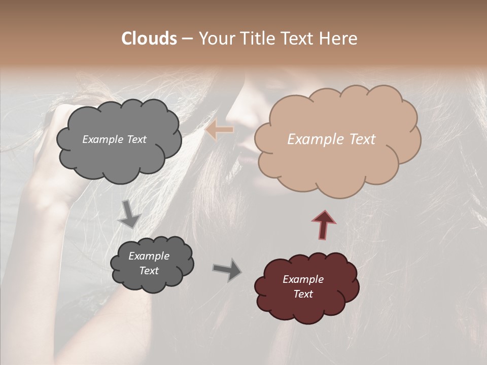 Beauty Horizontal Model PowerPoint Template
