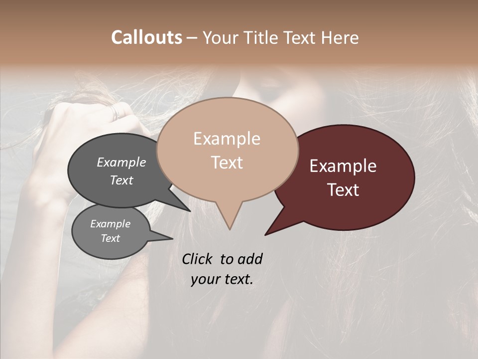 Beauty Horizontal Model PowerPoint Template