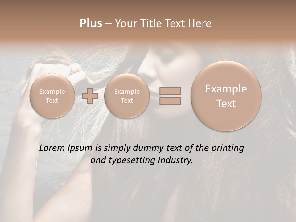 Beauty Horizontal Model PowerPoint Template