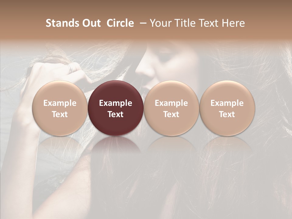 Beauty Horizontal Model PowerPoint Template