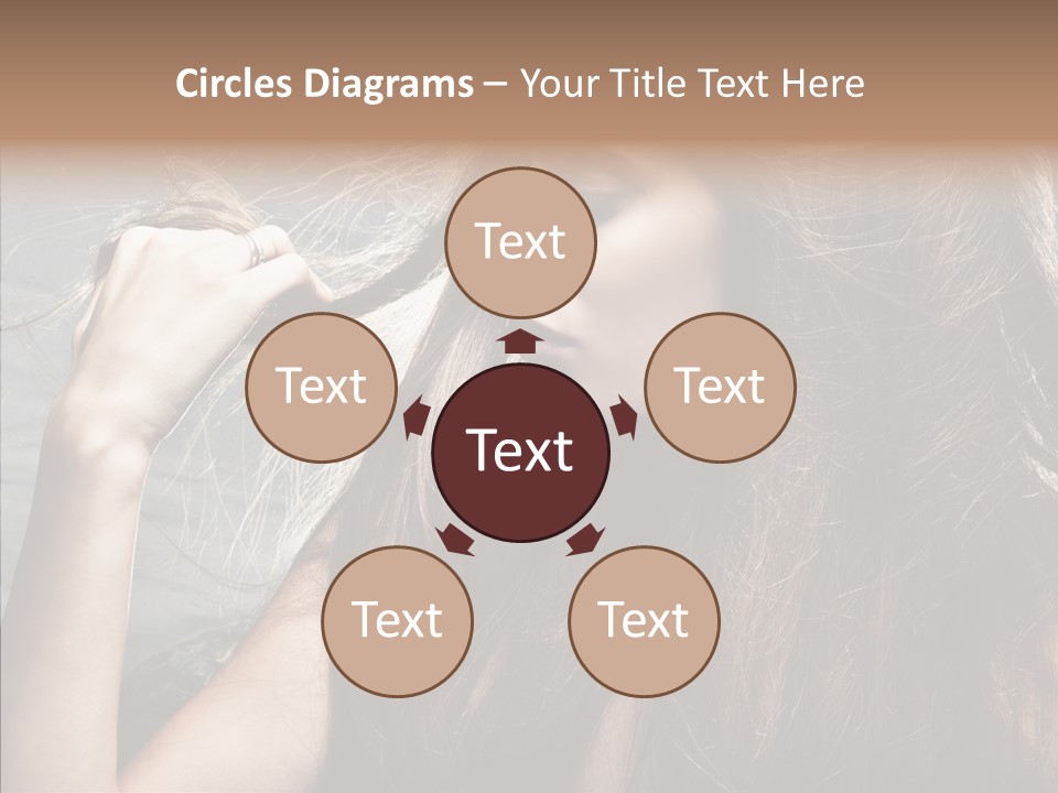Beauty Horizontal Model PowerPoint Template