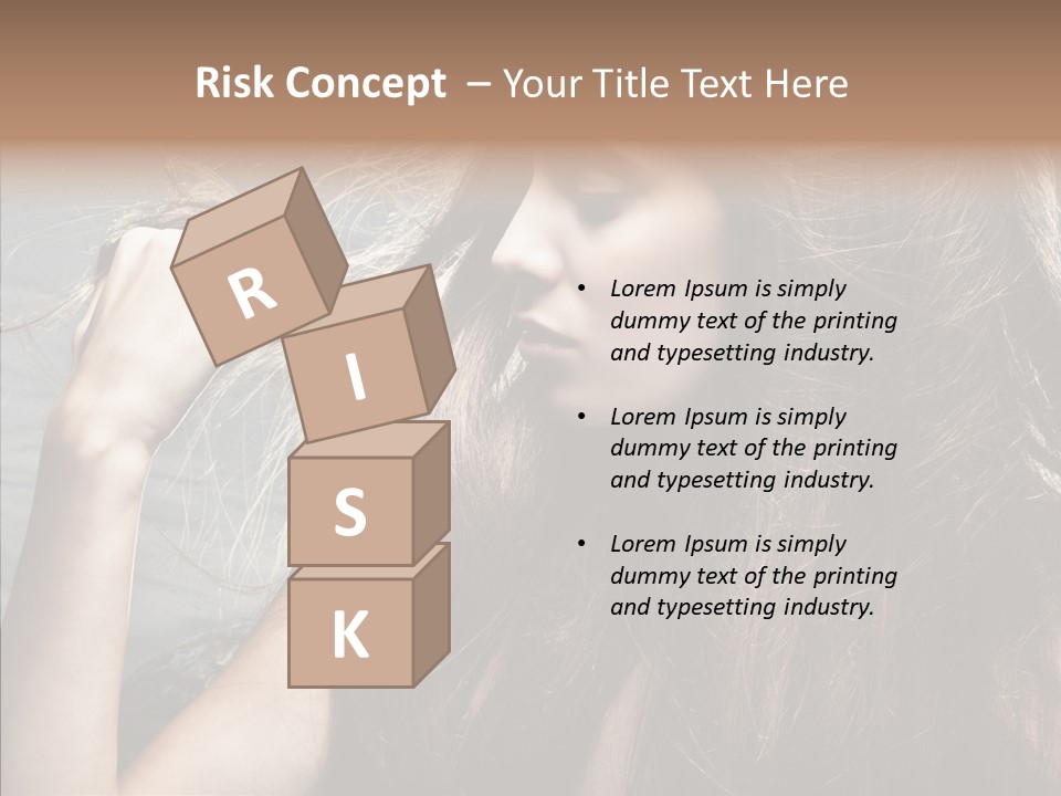 Beauty Horizontal Model PowerPoint Template