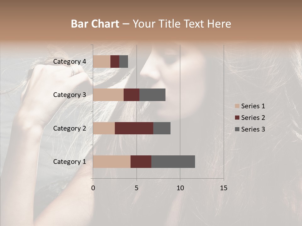 Beauty Horizontal Model PowerPoint Template
