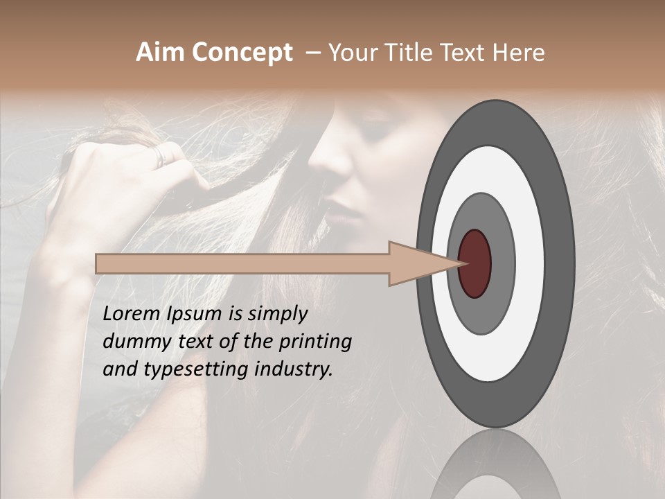 Beauty Horizontal Model PowerPoint Template