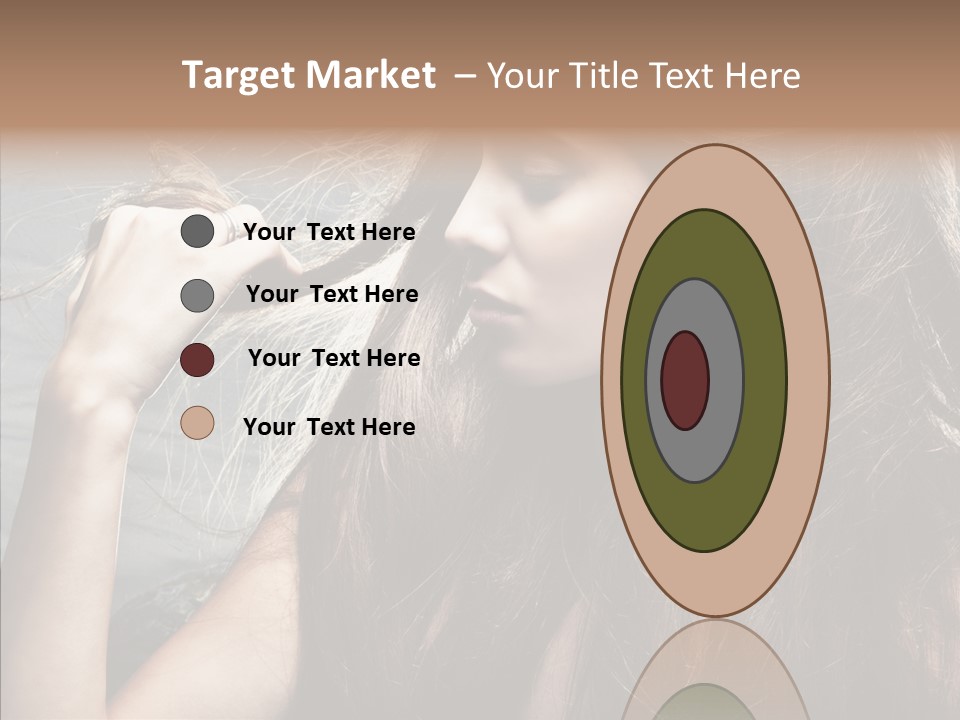 Beauty Horizontal Model PowerPoint Template