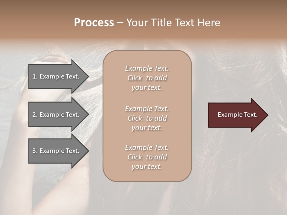 Beauty Horizontal Model PowerPoint Template