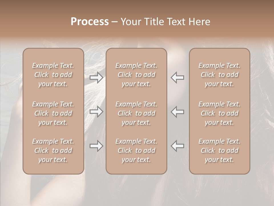 Beauty Horizontal Model PowerPoint Template