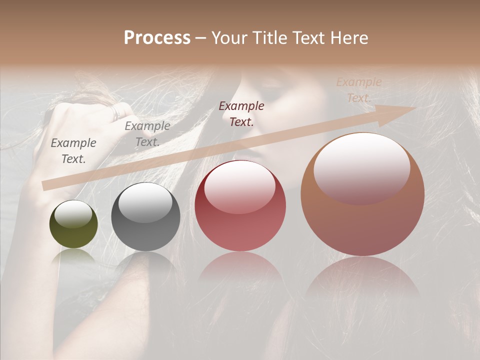 Beauty Horizontal Model PowerPoint Template