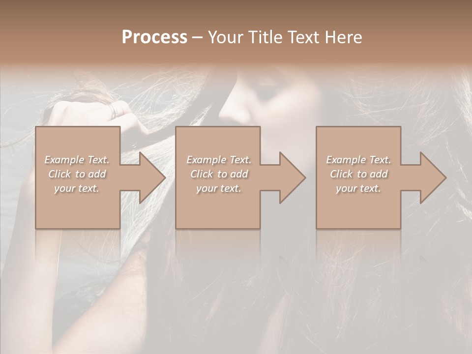 Beauty Horizontal Model PowerPoint Template